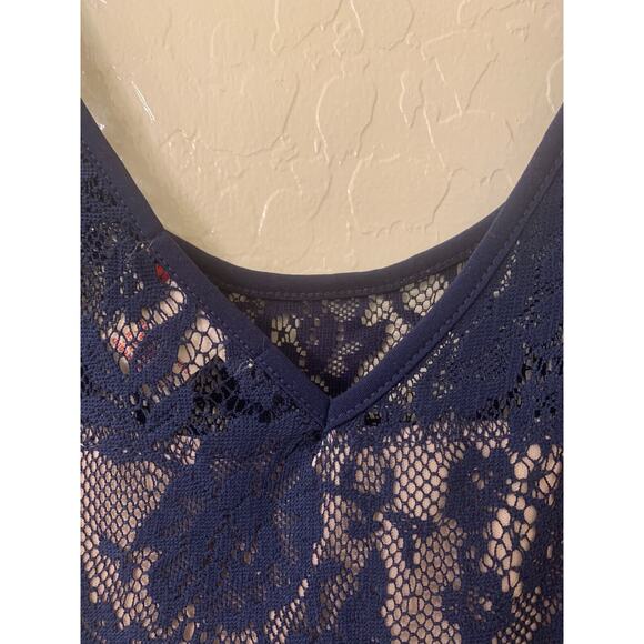 Candalite Women's Navy Lace Sleeveless Dress, Style #D43902, Size M - Picture 12 of 12